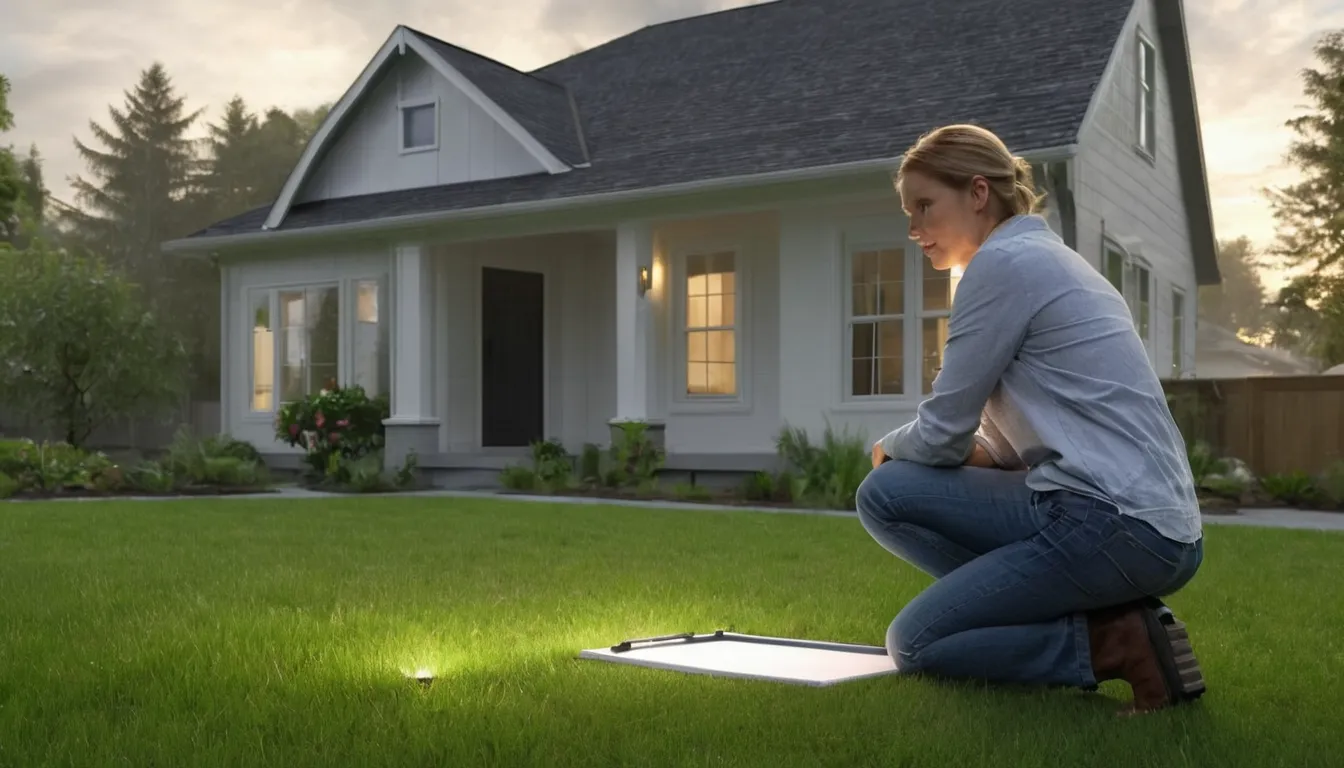 A provider checking the foundation of a home in the Wixom area